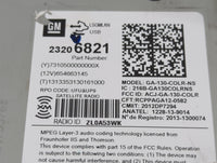 2014 Chevrolet Equinox Radio AM FM Cd Player Receiver Replacement P/N:23206821 Fits OEM Used Auto Parts - Oemusedautoparts1.
