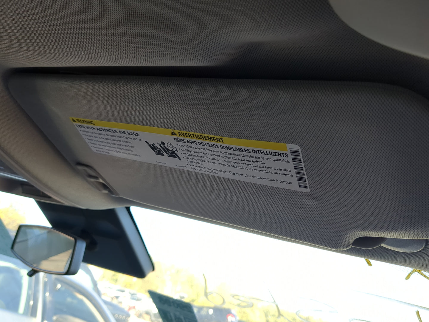 2010-2017 Chevrolet Equinox Sun Visor Shade Replacement Passenger Right Mirror Fits Fits 2010 2011 2012 2013 2014 2015 2016 