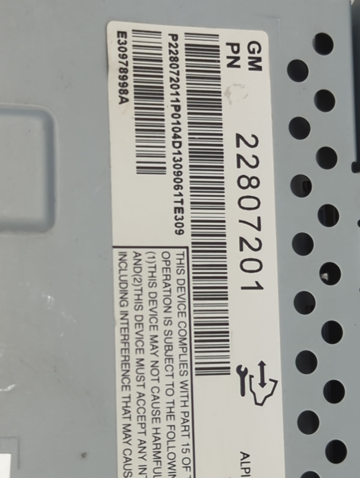 2012-2017 Chevrolet Equinox Information Radio Display Screen 1175450 - Oemusedautoparts1.com