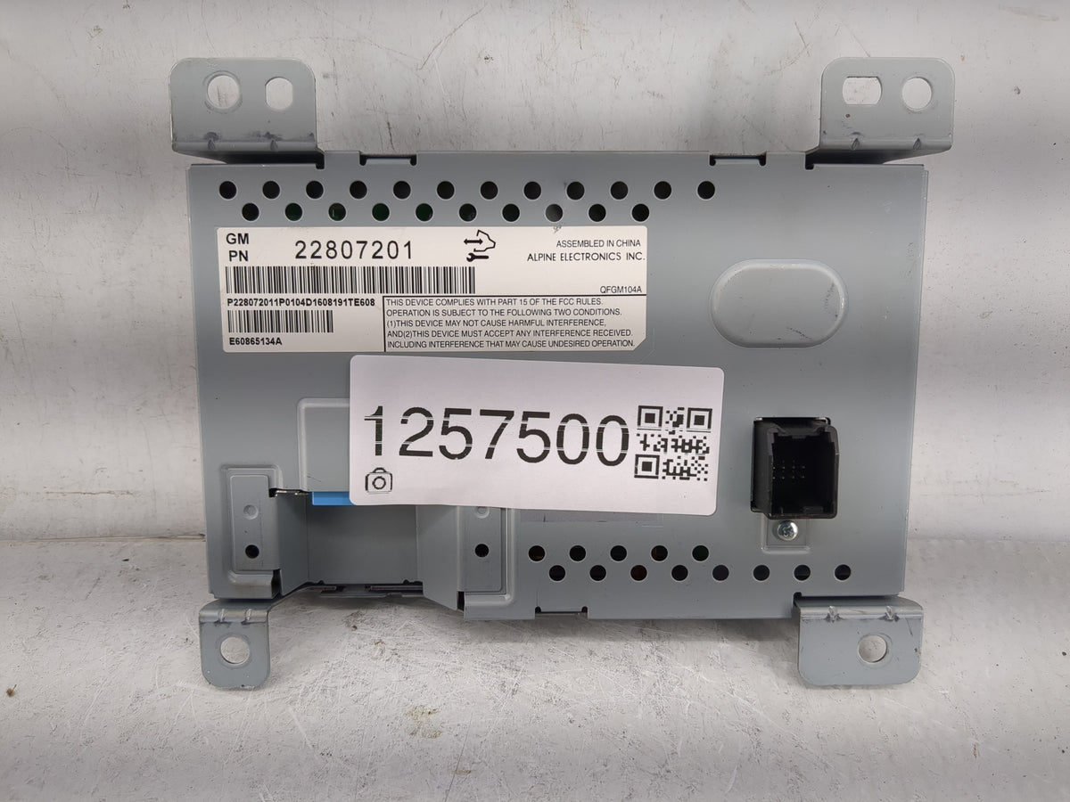 2012-2017 Chevrolet Equinox Information Radio Display Screen 1257500 - Oemusedautoparts1.com