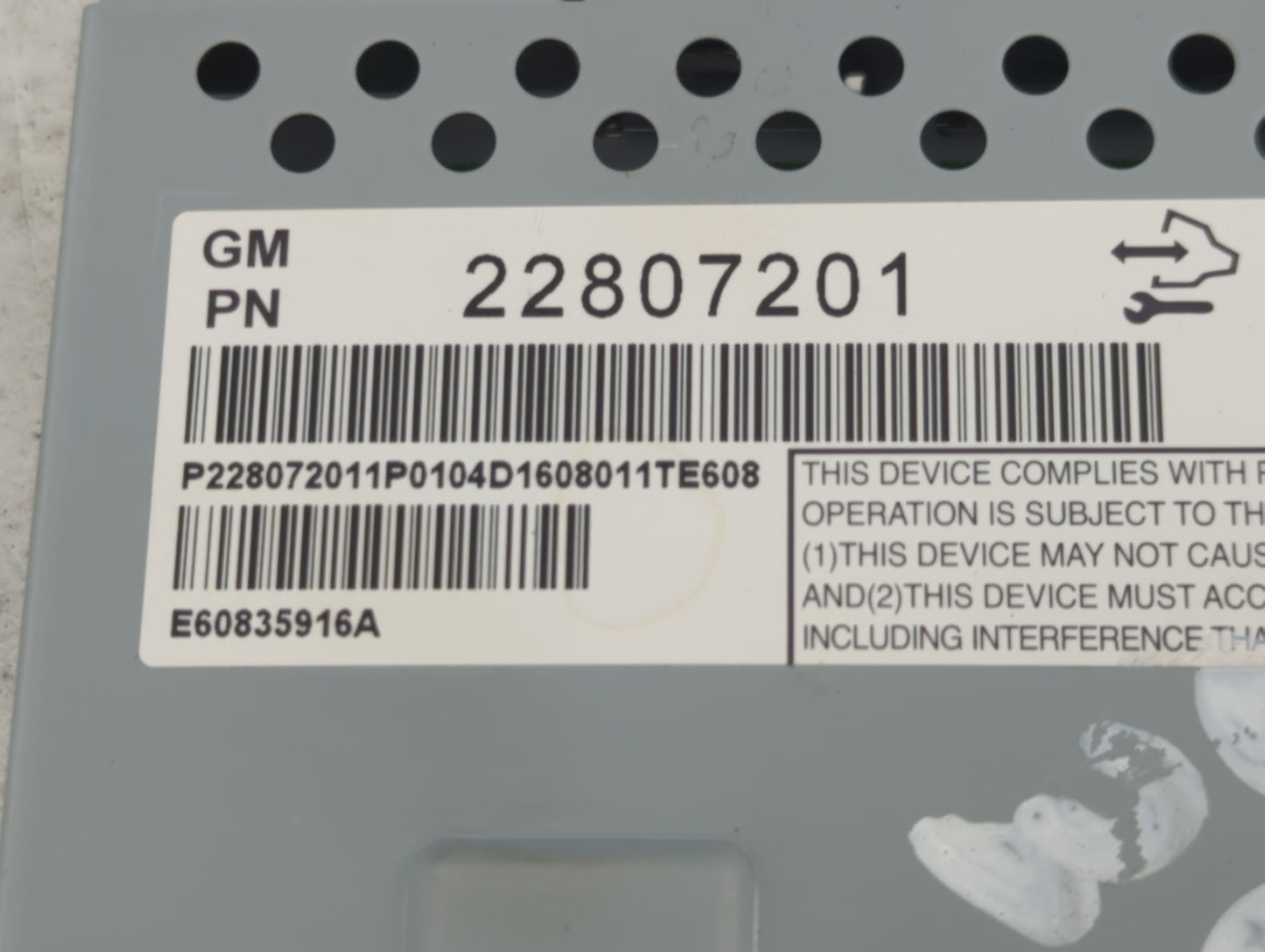 2012-2017 Chevrolet Equinox Information Display Screen - Oemusedautoparts1.com