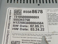 2014 Chevrolet Equinox Radio AM FM Cd Player Receiver Replacement P/N:85588678 7310500000000X, 555343750, H122083400004564 F