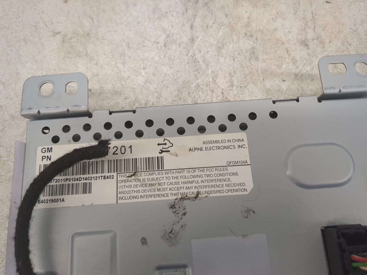 2014 Chevrolet Equinox Radio AM FM Cd Player Receiver Replacement P/N:QFGM104A Fits OEM Used Auto Parts - Oemusedautoparts1.