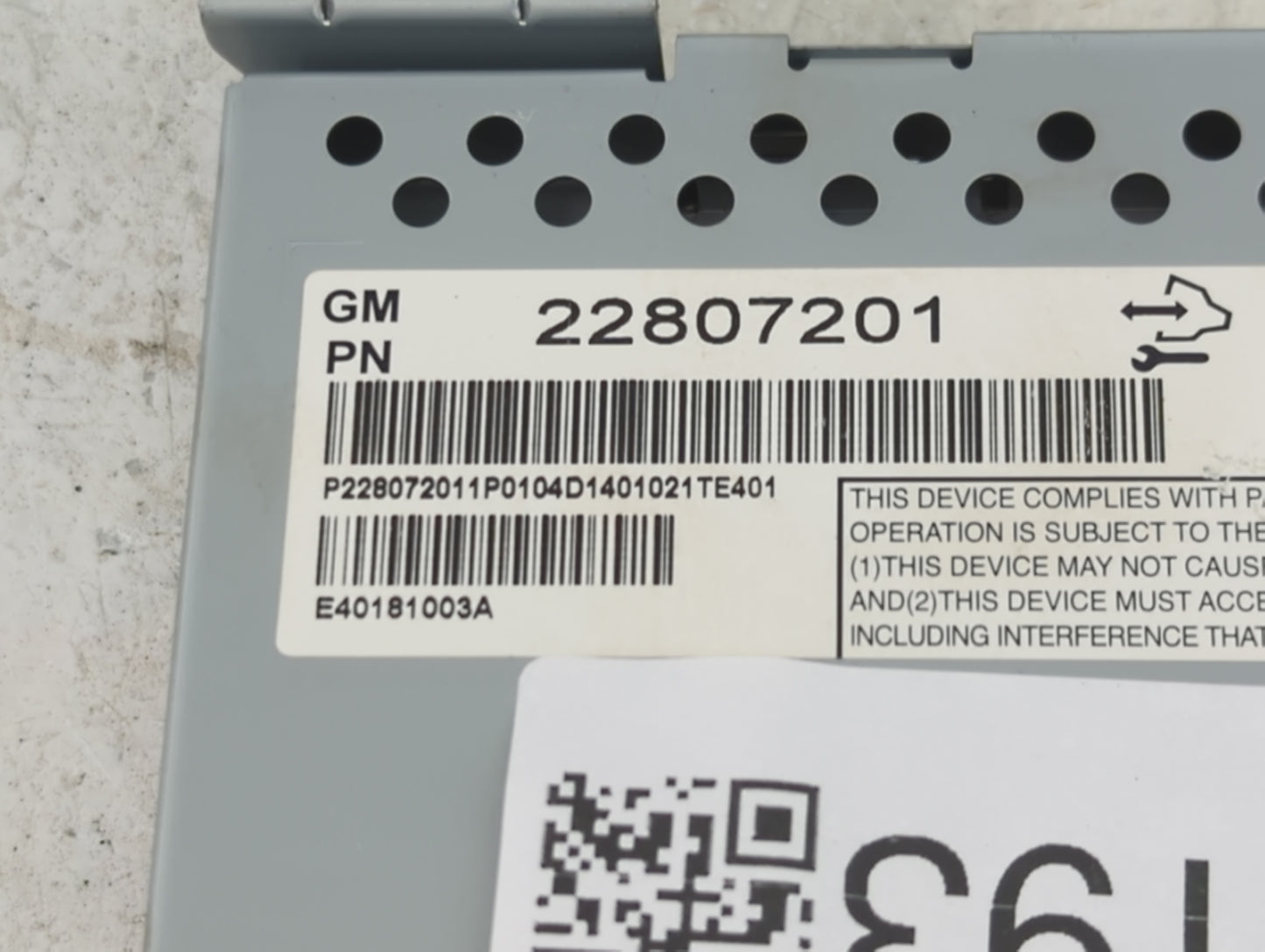 2012-2017 Chevrolet Equinox Information Display Screen 1469193 - Oemusedautoparts1.com