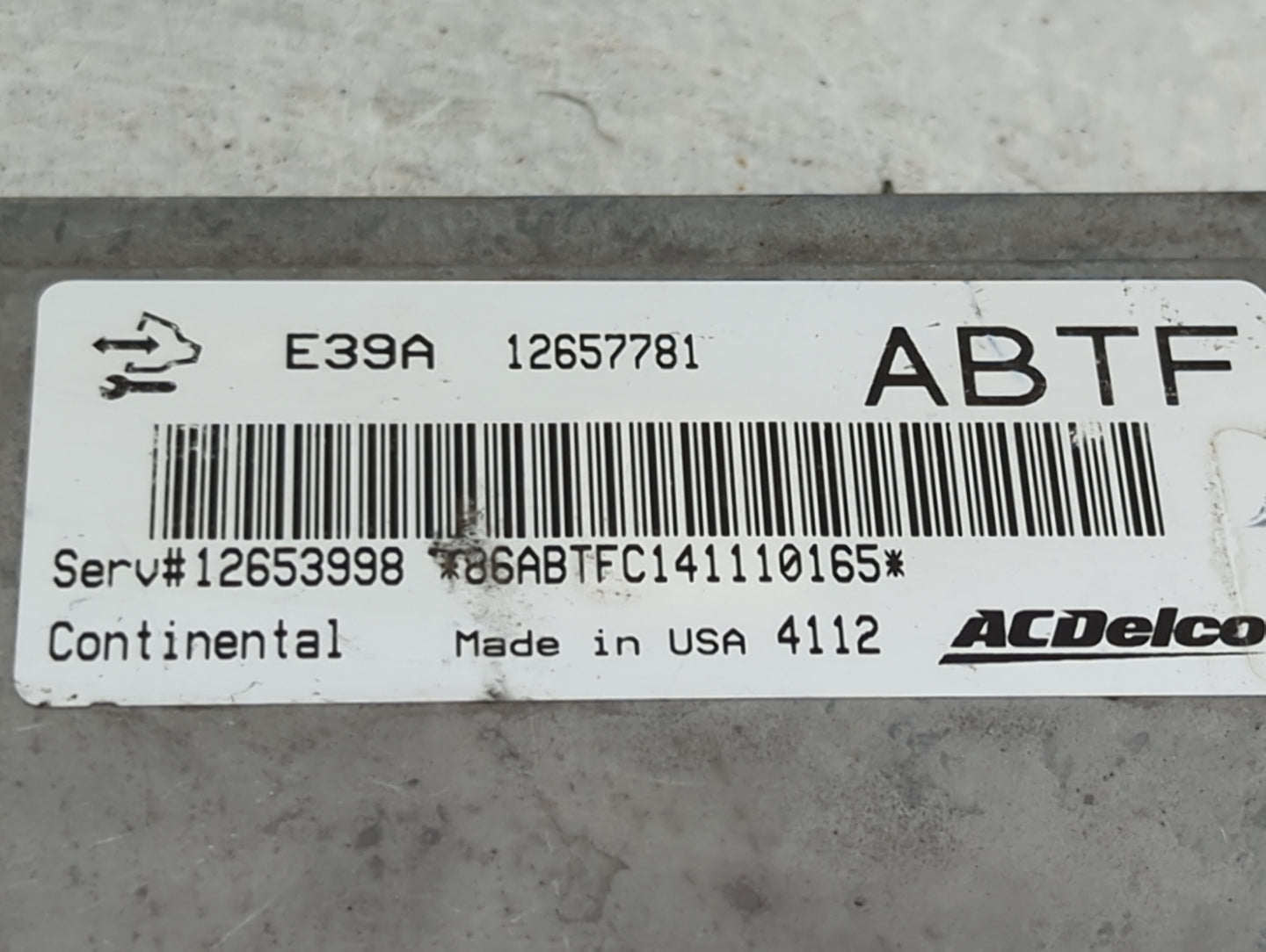 2013-2016 Chevrolet Equinox PCM Engine Control Computer ECU ECM PCU OEM P/N:12657781 12653998 Fits Fits 2013 2014 2015 2016 