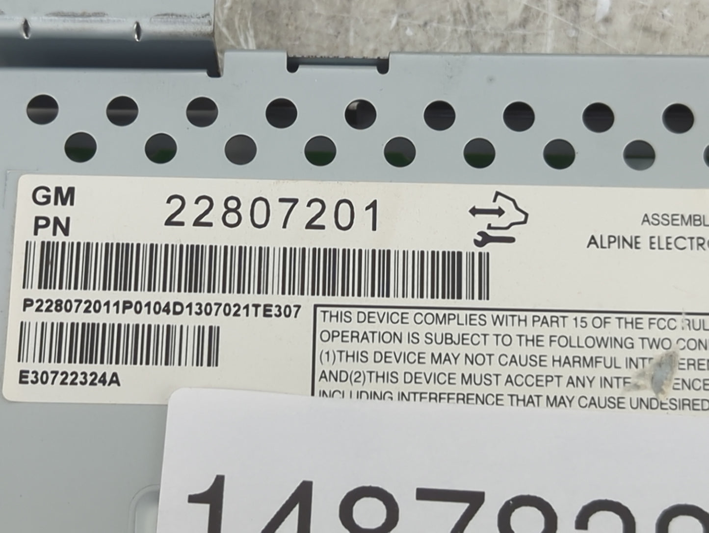 2012-2017 Chevrolet Equinox Information Display Screen 1487838 - Oemusedautoparts1.com
