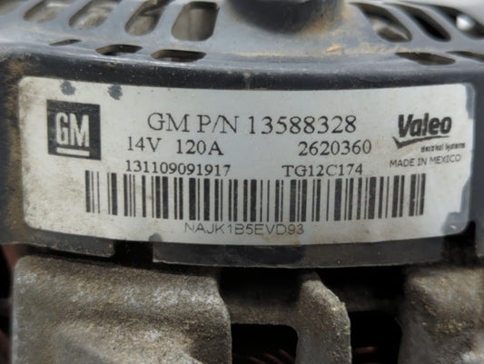 2010-2017 Chevrolet Equinox Alternator Replacement Generator Charging Assembly Engine OEM P/N:13588328 13512759 Fits OEM Used Auto Parts