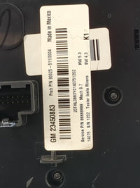 2014 Chevrolet Equinox Climate Control Module Temperature AC/Heater Replacement P/N:23450883 90025-511/0004, 88888888 Fits O