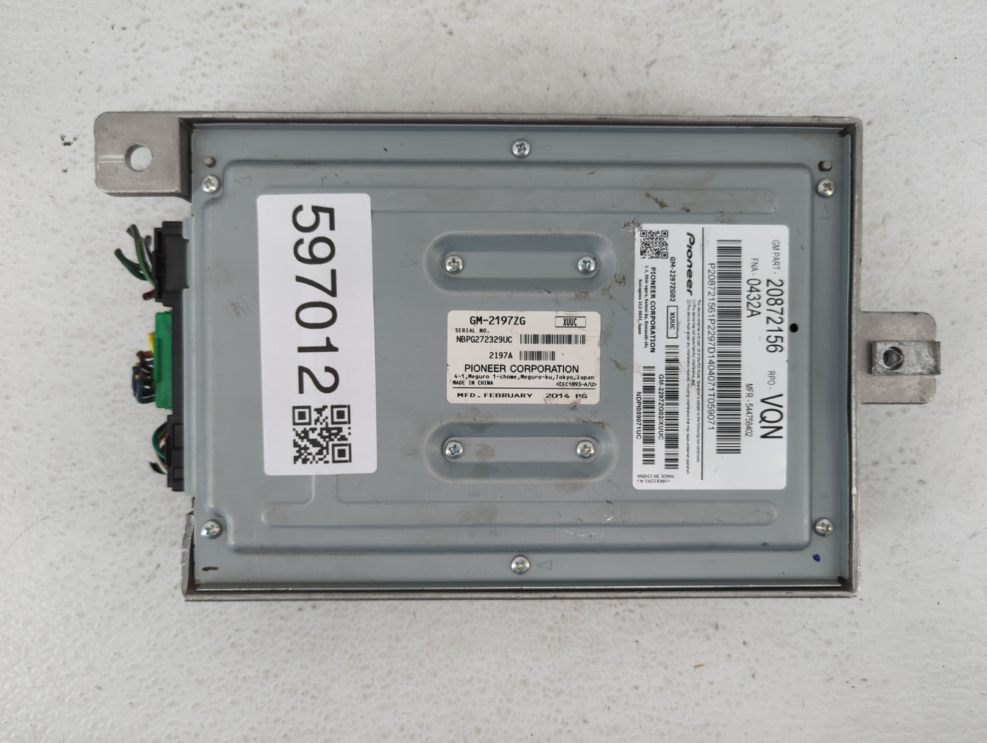 2010-2015 Chevrolet Equinox Am Fm Cd Player Radio Receiver - Oemusedautoparts1.com