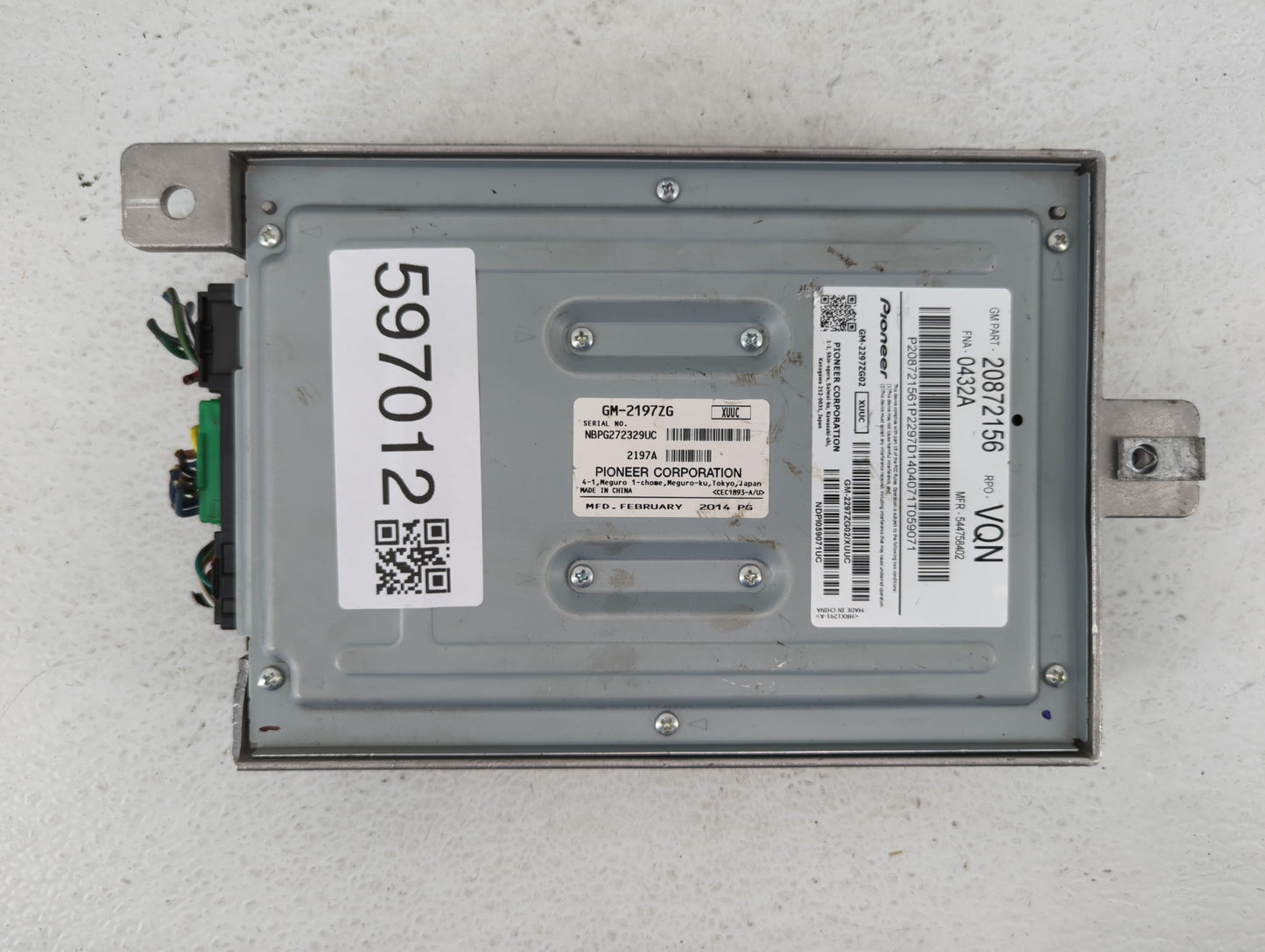 2010-2015 Chevrolet Equinox Am Fm Cd Player Radio Receiver - Oemusedautoparts1.com
