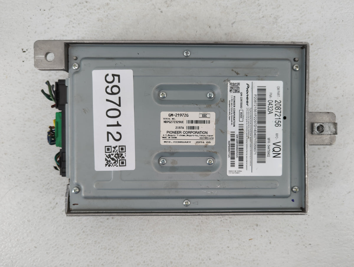 2010-2015 Chevrolet Equinox Am Fm Cd Player Radio Receiver 597012 - Oemusedautoparts1.com