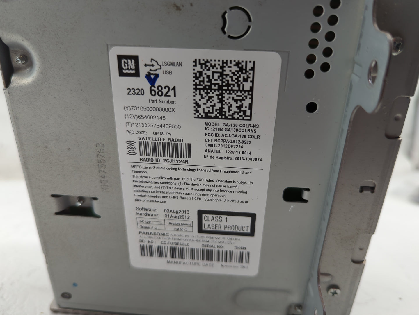 2010-2017 Chevrolet Equinox Radio AM FM Cd Player Receiver Replacement P/N:23206821 Fits OEM Used Auto Parts - Oemusedautopa