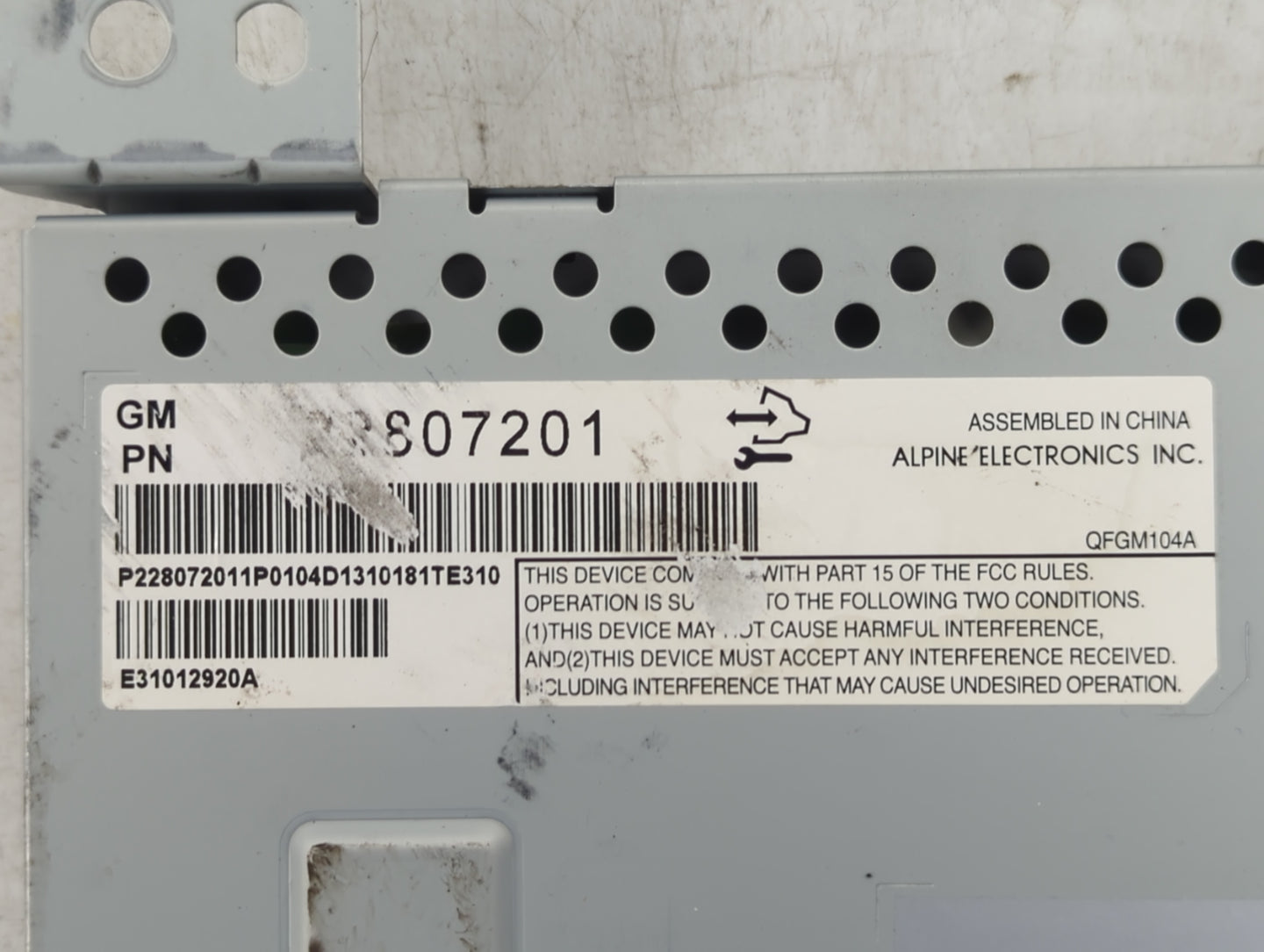2012-2017 Chevrolet Equinox Information Display Screen 851974 - Oemusedautoparts1.com