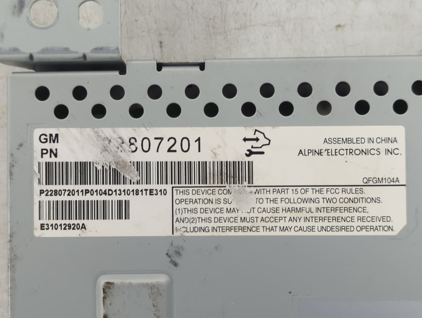 2012-2017 Chevrolet Equinox Information Display Screen 851974 - Oemusedautoparts1.com