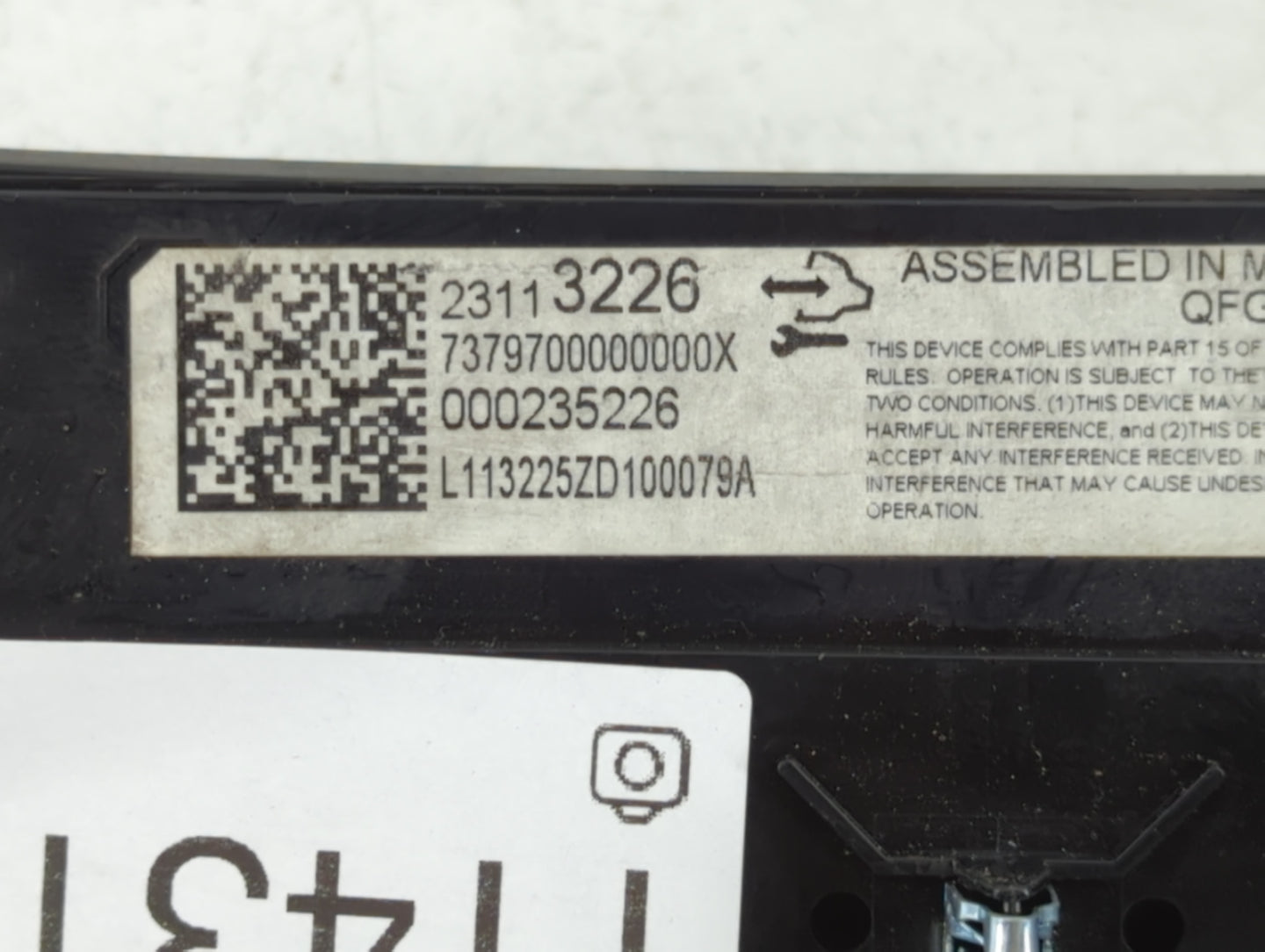 2014 Chevrolet Impala Climate Control Module Temperature AC/Heater Replacement P/N:23113226 Fits OEM Used Auto Parts - Oemus