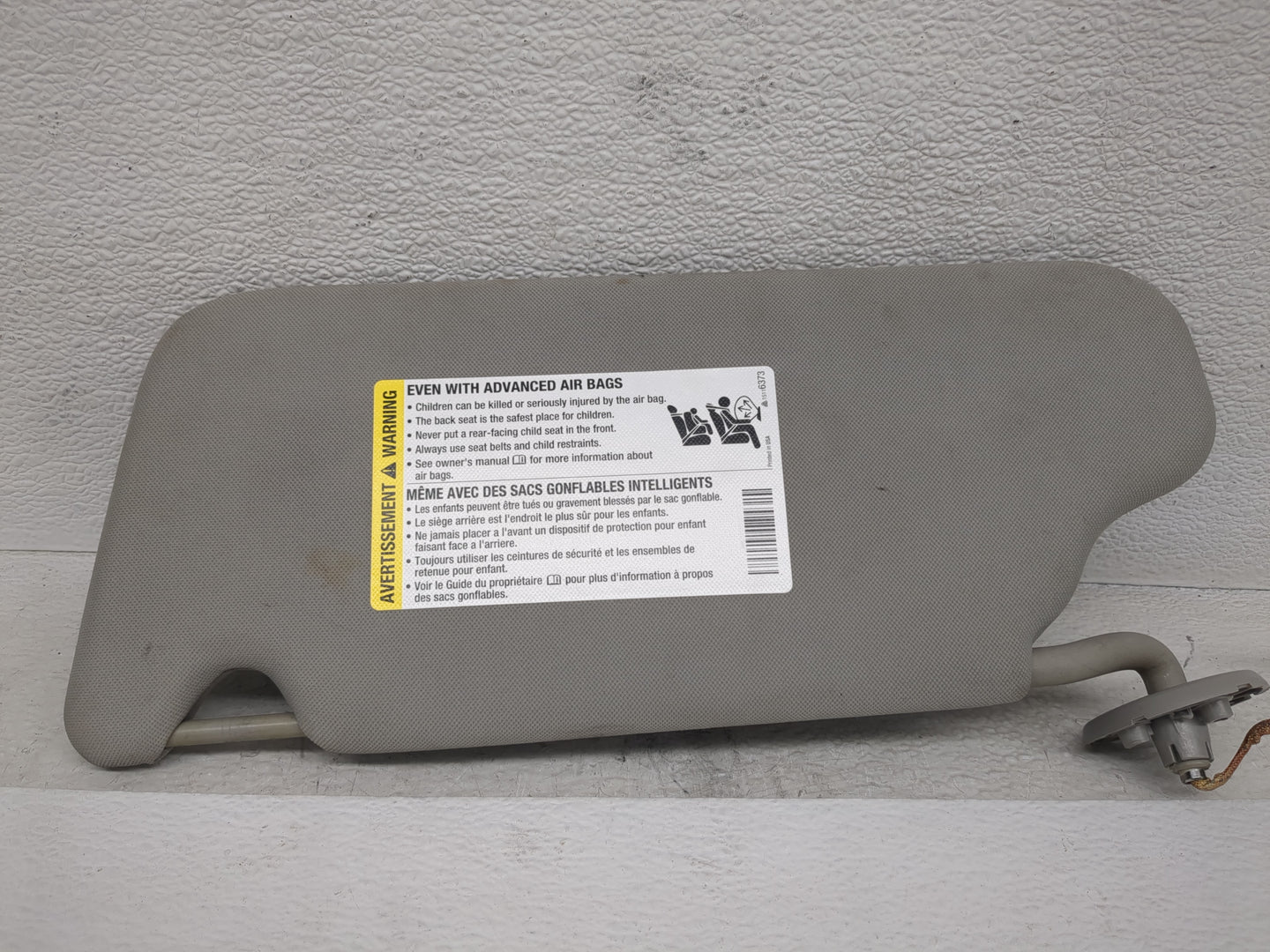 2006-2016 Chevrolet Impala Sun Visor Shade Replacement Passenger Right Mirror Fits OEM Used Auto Parts - Oemusedautoparts1.c