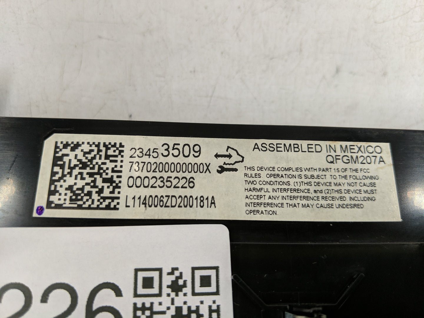 2014-2020 Chevrolet Impala Climate Control Module Temperature AC/Heater Replacement P/N:QFGM207A 23453509 Fits OEM Used Auto