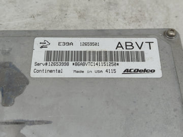2012-2016 Chevrolet Impala PCM Engine Control Computer ECU ECM PCU OEM P/N:12659501 Fits Fits 2012 2013 2014 2015 2016 OEM Used Auto Parts