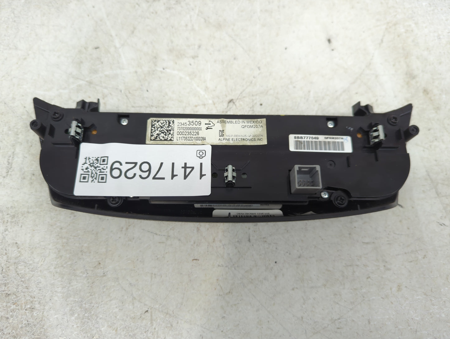 2014-2020 Chevrolet Impala Climate Control Module Temperature AC/Heater Replacement P/N:23453509 Fits OEM Used Auto Parts - 
