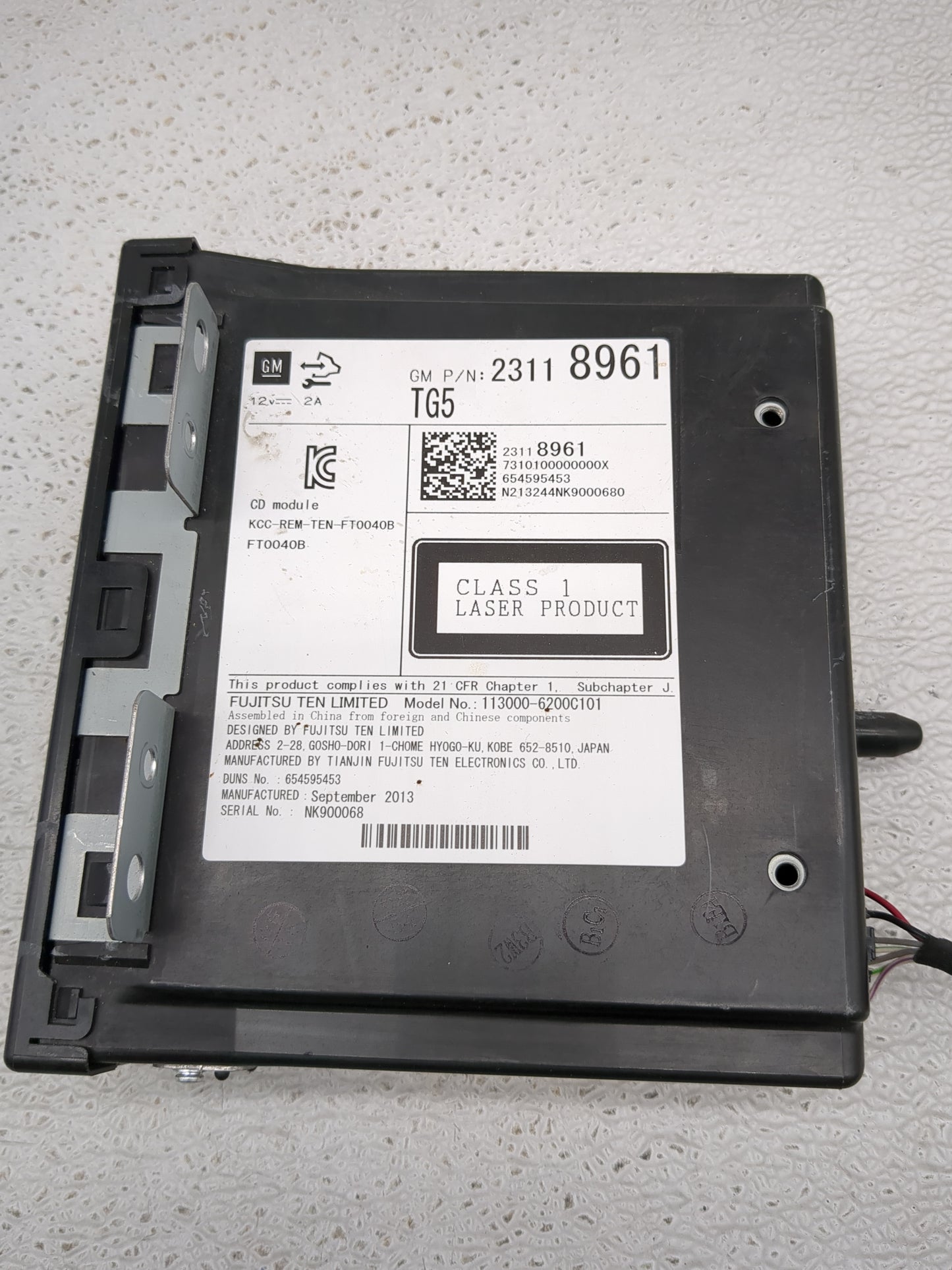 2013-2016 Chevrolet Impala Radio AM FM Cd Player Receiver Replacement P/N:23118961 Fits Fits 2013 2014 2015 2016 OEM Used Au