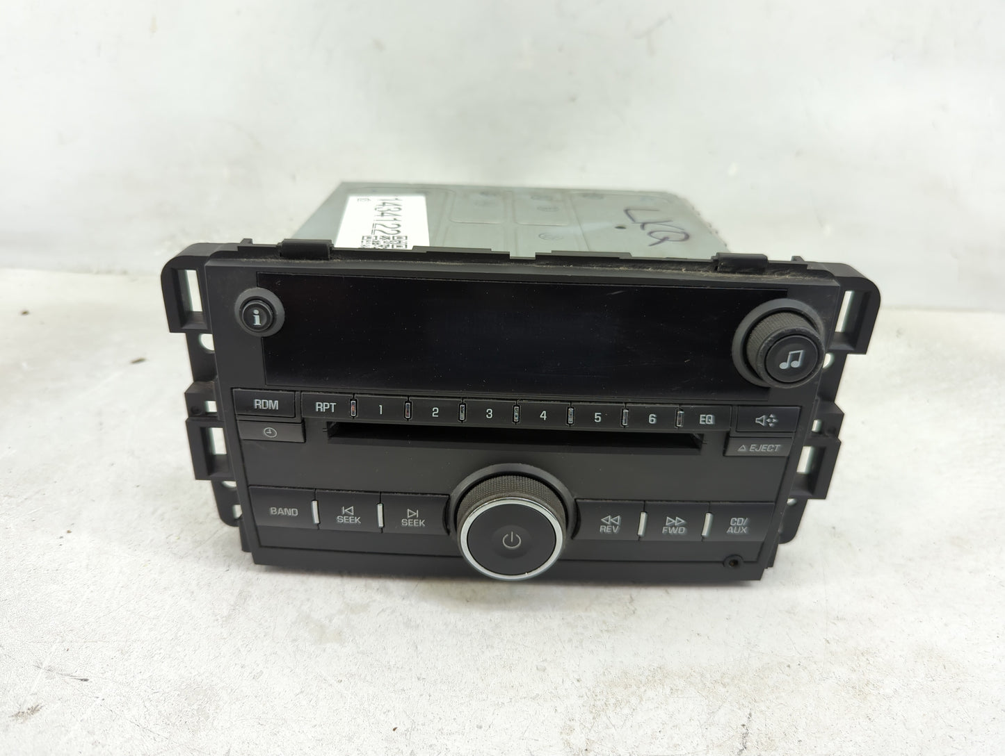 2009-2016 Chevrolet Impala Radio AM FM Cd Player Receiver Replacement P/N:121862-049 Fits OEM Used Auto Parts - Oemusedautop