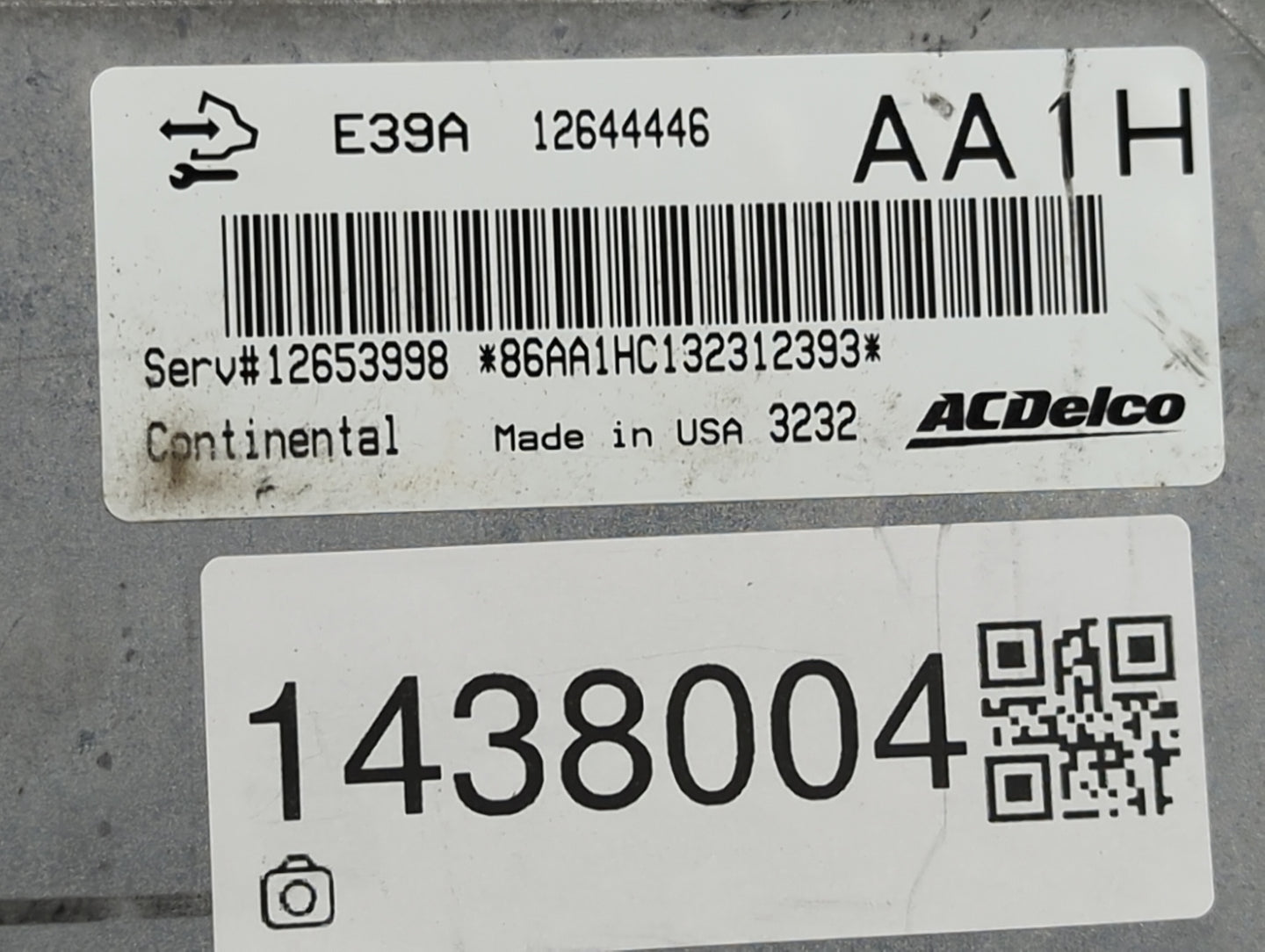 2014-2016 Chevrolet Impala PCM Engine Control Computer ECU ECM PCU OEM P/N:12644446, 12653998 Fits Fits 2013 2014 2015 2016 