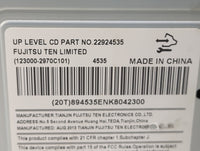2013-2016 Chevrolet Impala Radio AM FM Cd Player Receiver Replacement P/N:22924535 123000-2970C101 Fits Fits 2013 2014 2015 