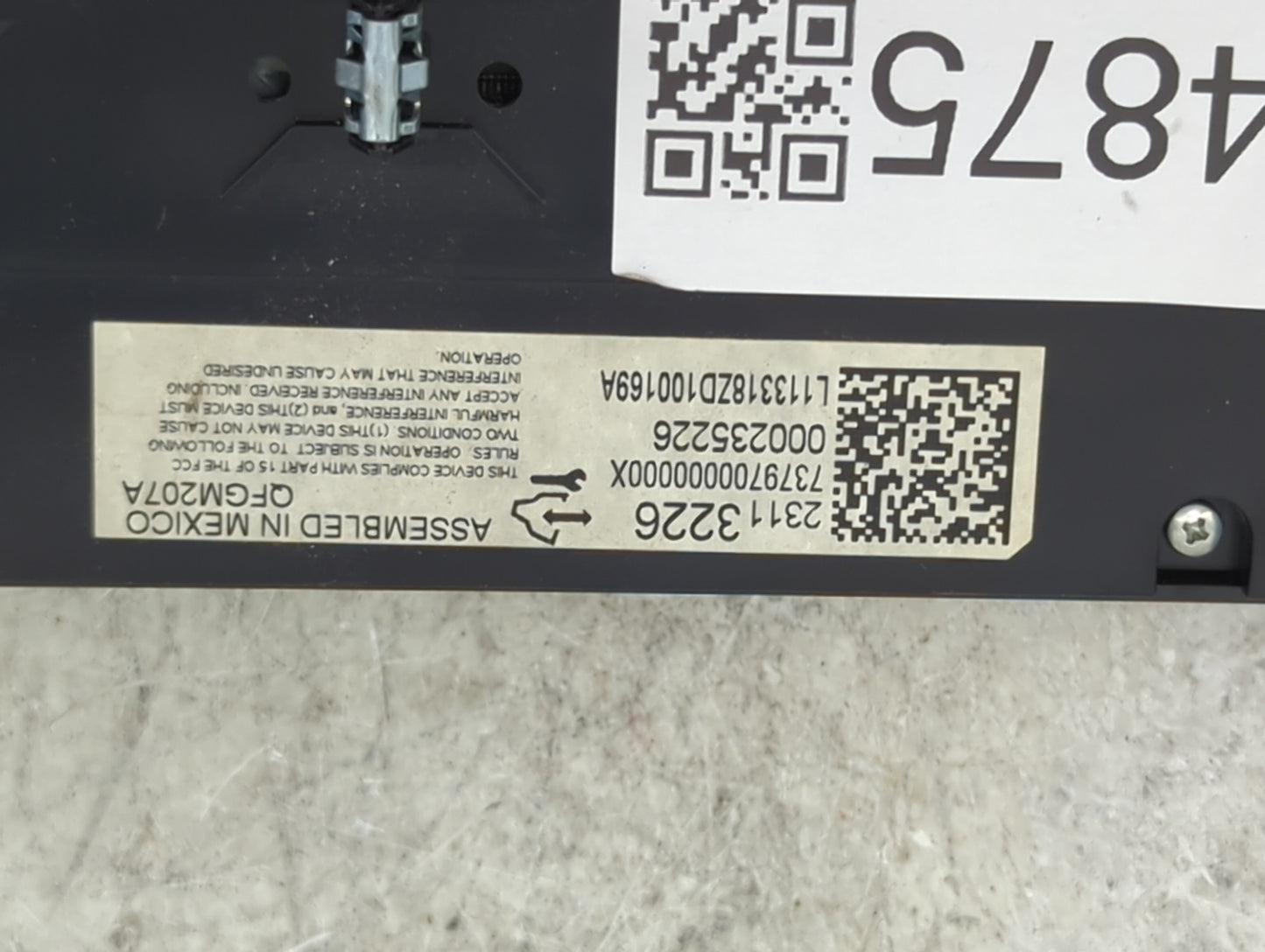2014 Chevrolet Impala Climate Control Module Temperature AC/Heater Replacement P/N:23113226 QFGM207A, 737970000000X Fits OEM
