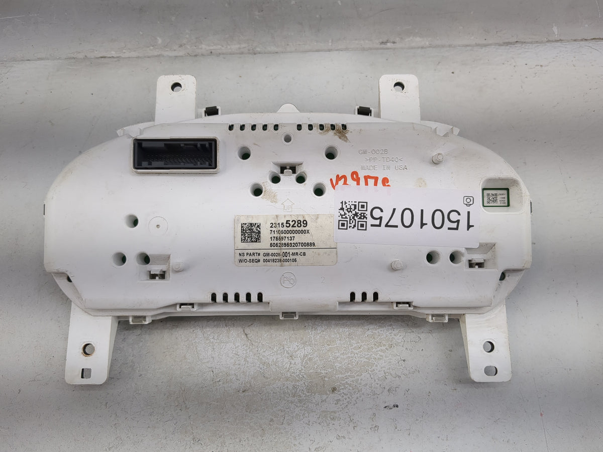 2014 Chevrolet Impala Instrument Cluster Speedometer Gauges P/N:23155289 GM-0028-001-MR-CB, 176597137 Miles: Fits OEM Used A