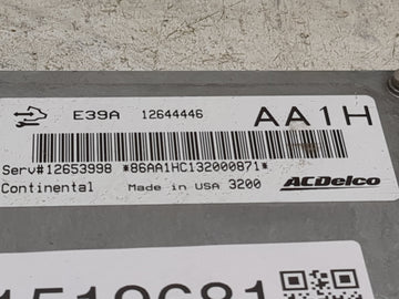 2014-2016 Chevrolet Impala PCM Engine Control Computer ECU ECM PCU OEM P/N:12644446 12653998 Fits 2013 2014 2015 2016 OEM Used Auto Parts