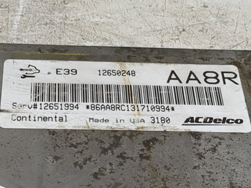 2012-2016 Chevrolet Impala PCM Engine Control Computer ECU ECM PCU OEM P/N:12650248 12651994 Fits 2012 2013 2014 2015 2016 OEM Used Auto Parts
