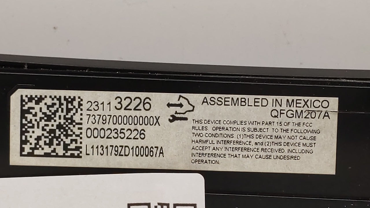 2014 Chevrolet Impala Climate Control Module Temperature AC/Heater Replacement P/N:23113226 Fits OEM Used Auto Parts - Oemus