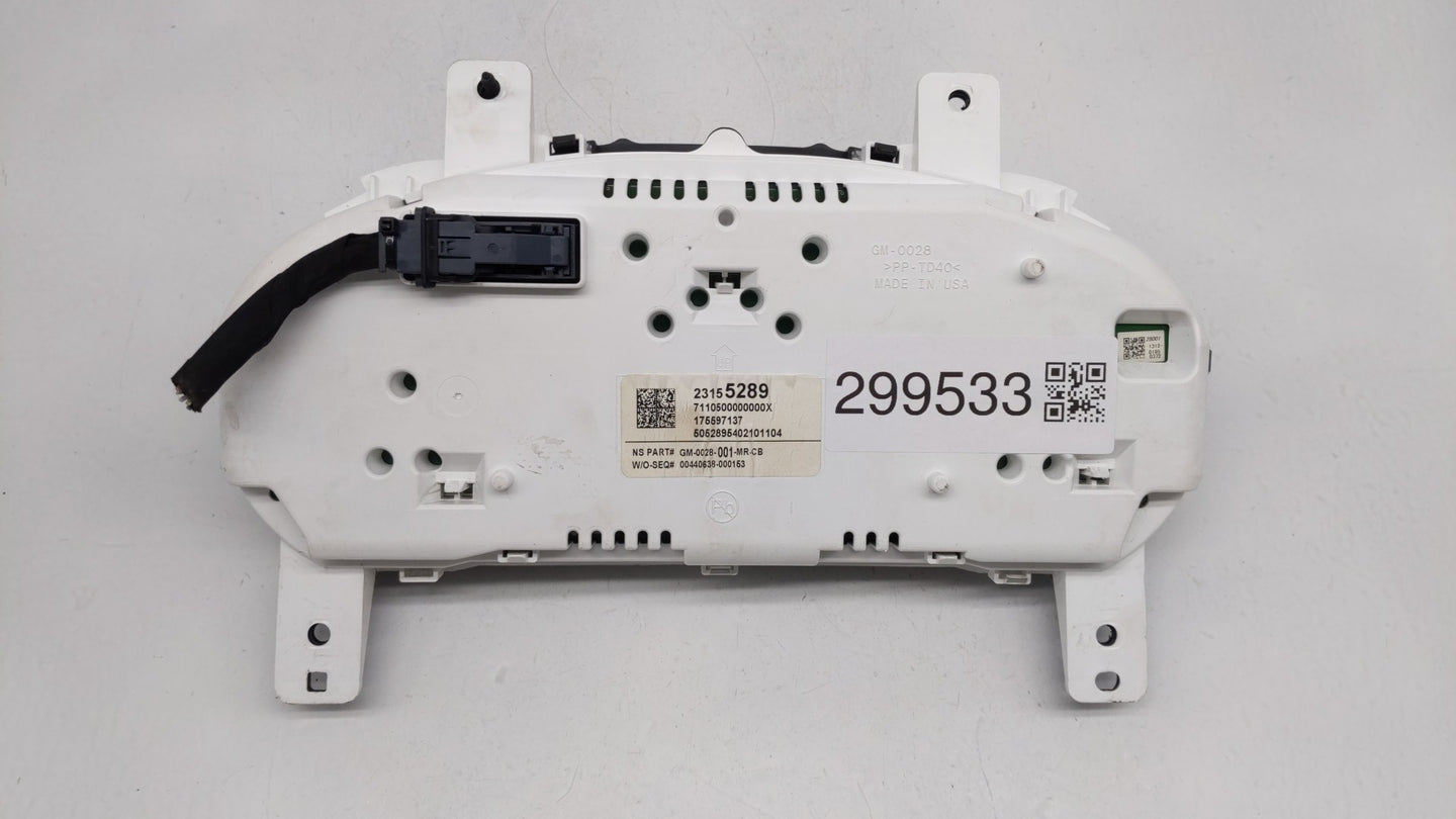2014 Chevrolet Impala Instrument Cluster Speedometer Gauges P/N:23155289 23143830 Fits OEM Used Auto Parts - Oemusedautopart