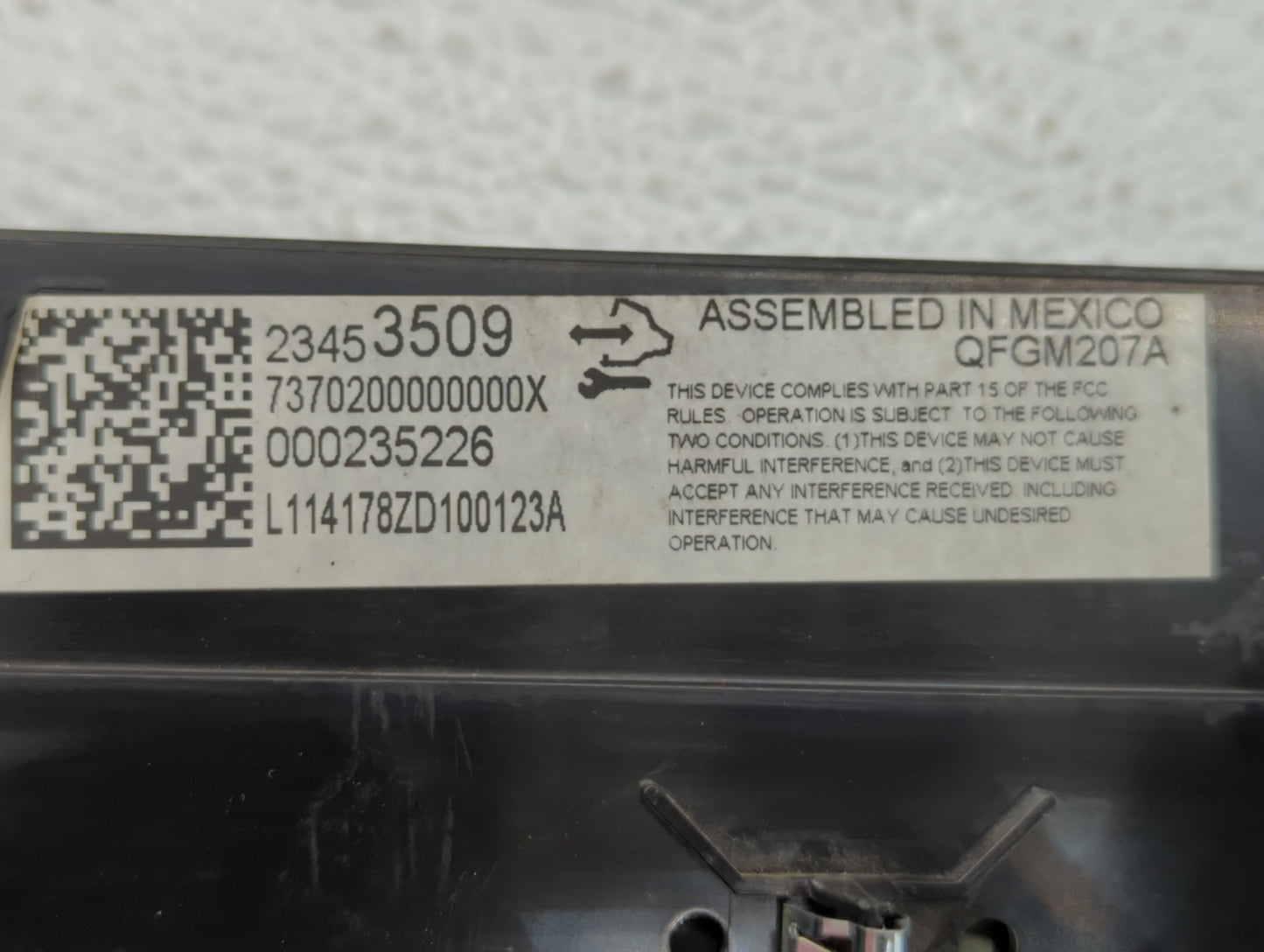 2014-2020 Chevrolet Impala Climate Control Module Temperature AC/Heater Replacement P/N:23453509 Fits OEM Used Auto Parts - 
