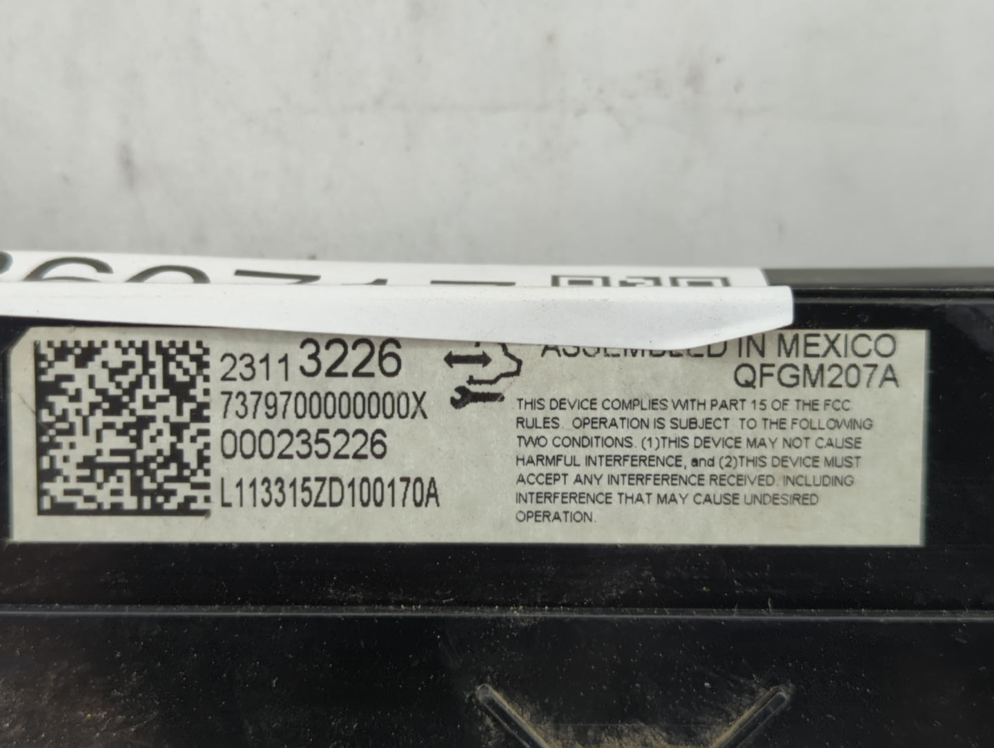 2014 Chevrolet Impala Climate Control Module Temperature AC/Heater Replacement P/N:23113226 Fits OEM Used Auto Parts - Oemus