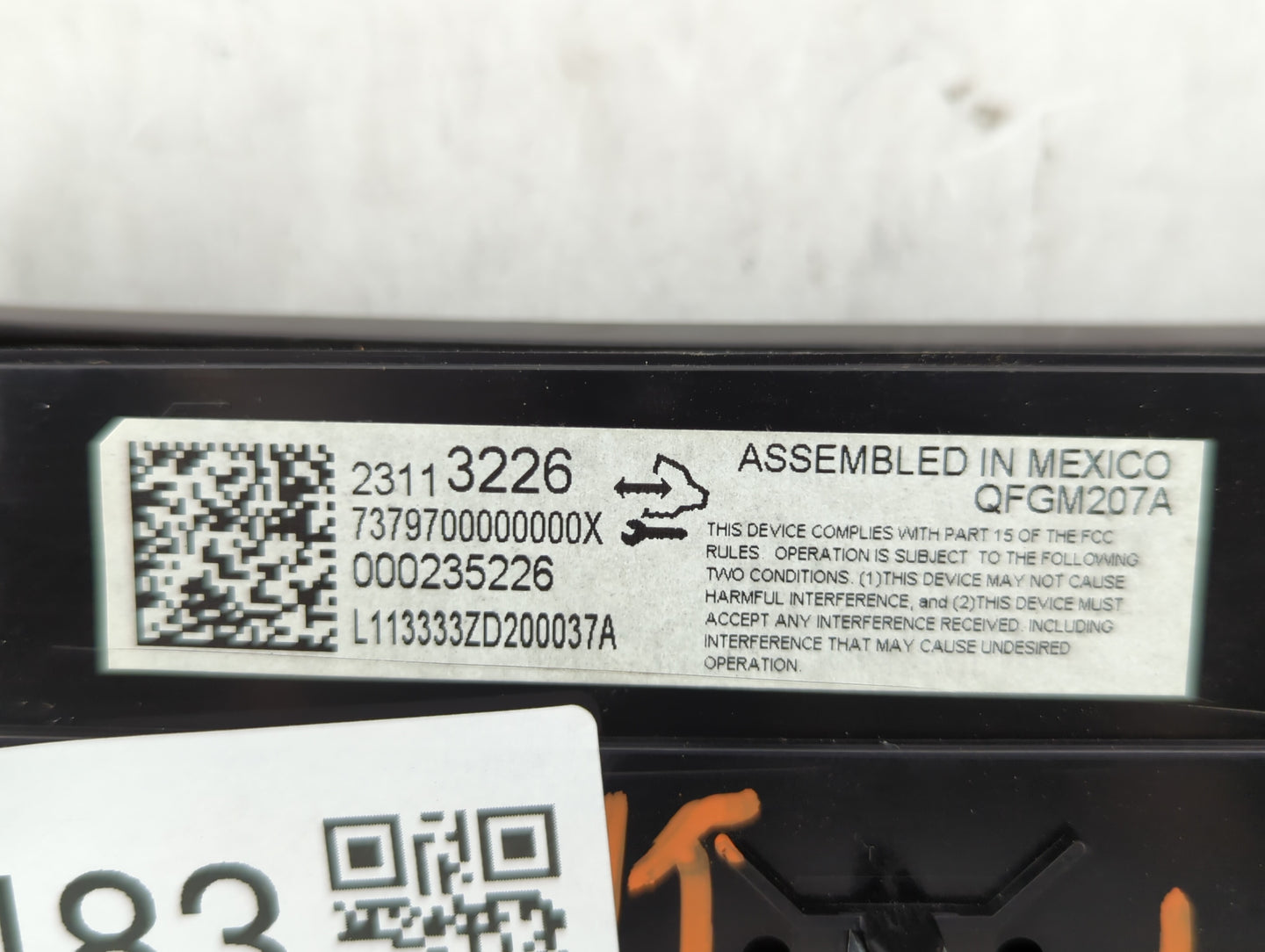 2014 Chevrolet Impala Climate Control Module Temperature AC/Heater Replacement P/N:23113226 Fits OEM Used Auto Parts - Oemus