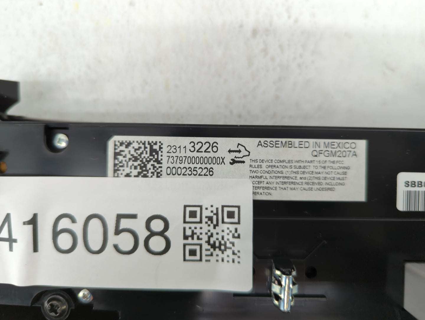 2014 Chevrolet Impala Climate Control Module Temperature AC/Heater Replacement P/N:23113226 Fits OEM Used Auto Parts - Oemus