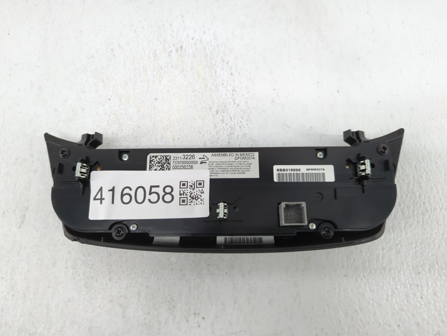 2014 Chevrolet Impala Climate Control Module Temperature AC/Heater Replacement P/N:23113226 Fits OEM Used Auto Parts - Oemus