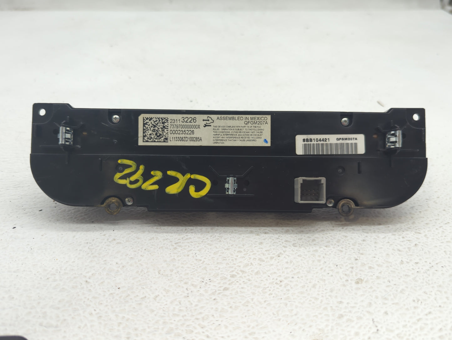 2014-2020 Chevrolet Impala Climate Control Module Temperature AC/Heater Replacement P/N:23113226 84429867 Fits OEM Used Auto