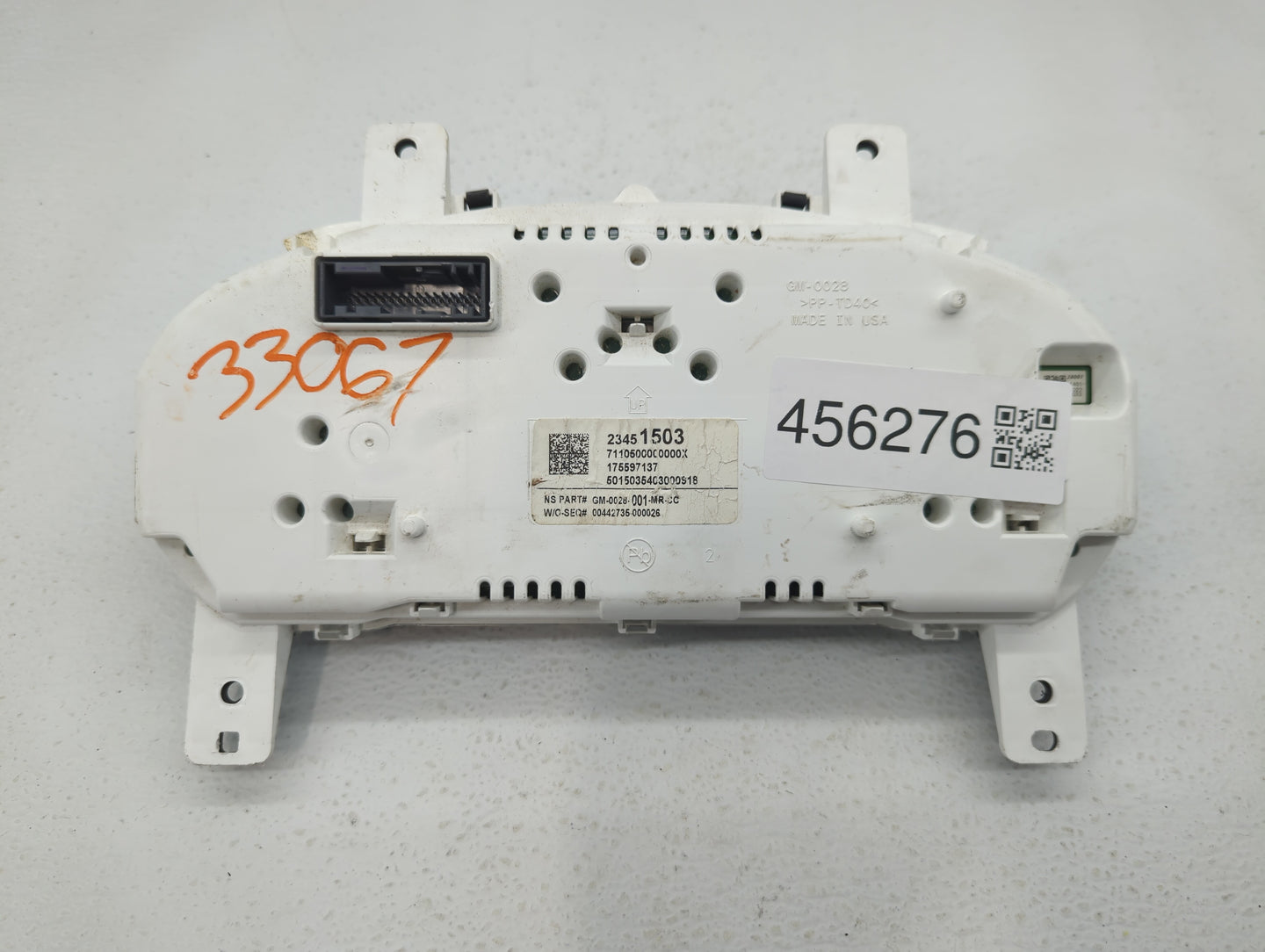 2014 Chevrolet Impala Instrument Cluster Speedometer Gauges P/N:23451503 23143830, 23155289 Fits OEM Used Auto Parts - Oemus
