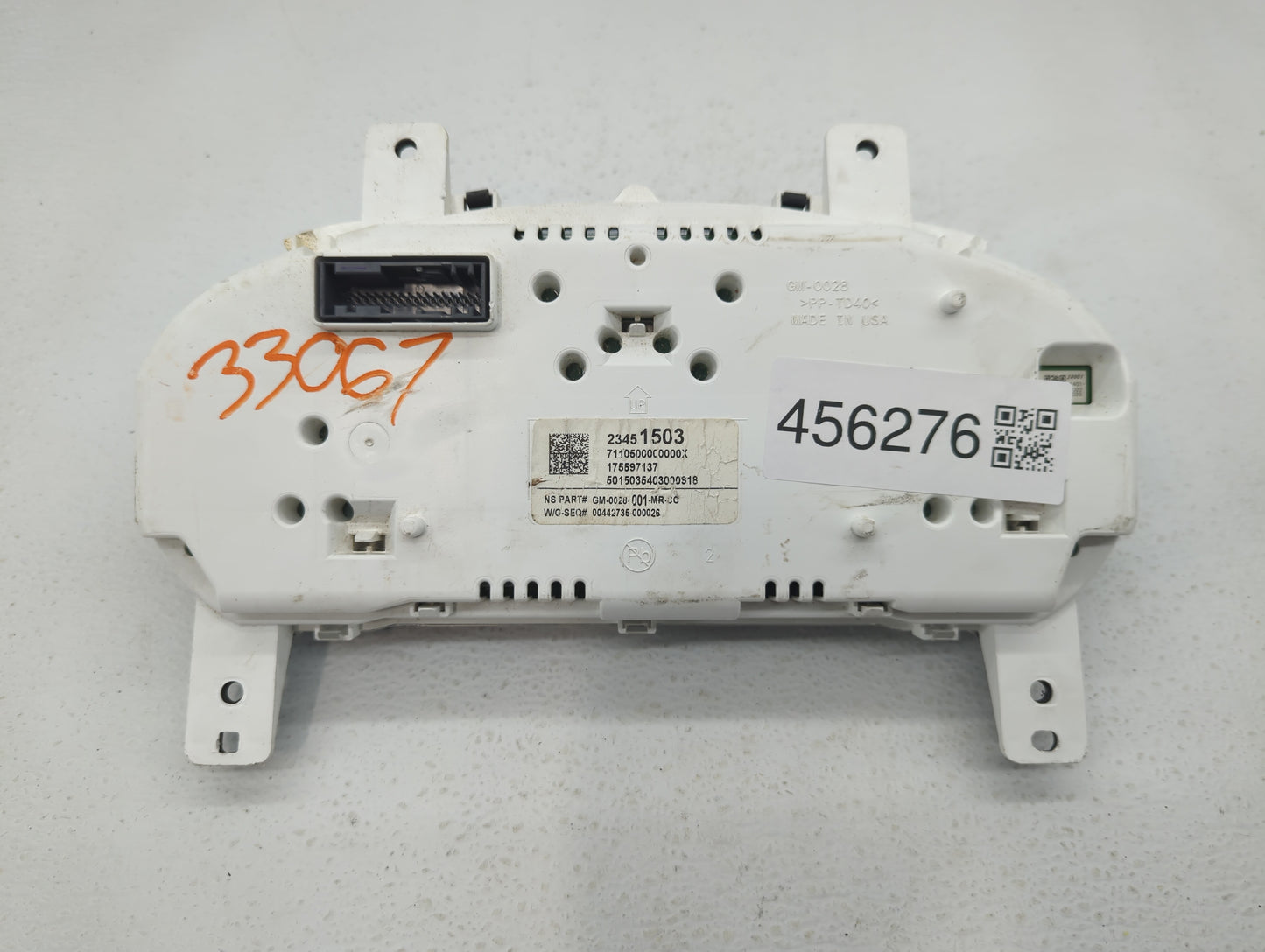 2014 Chevrolet Impala Instrument Cluster Speedometer Gauges P/N:23451503 23143830, 23155289 Fits OEM Used Auto Parts - Oemus