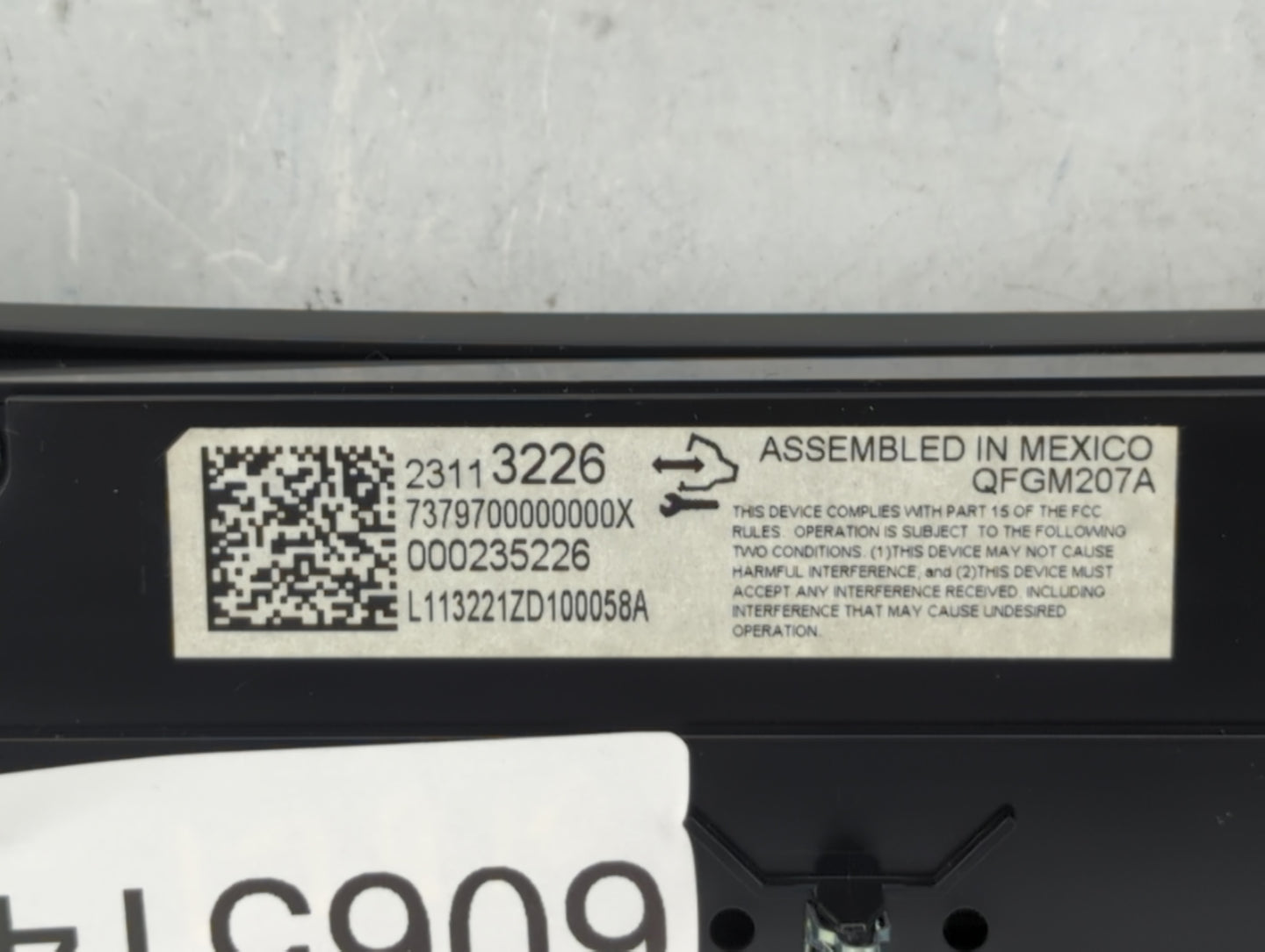 2014 Chevrolet Impala Climate Control Module Temperature AC/Heater Replacement P/N:23113226 Fits OEM Used Auto Parts - Oemus