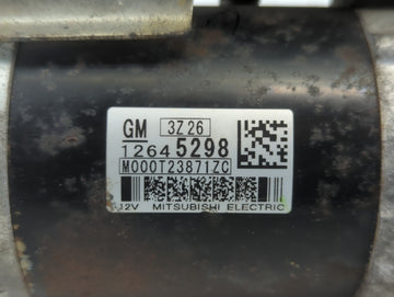 2012-2020 Chevrolet Impala Car Starter Motor Solenoid OEM P/N:M000T23871ZC 12645298 Fits OEM Used Auto Parts