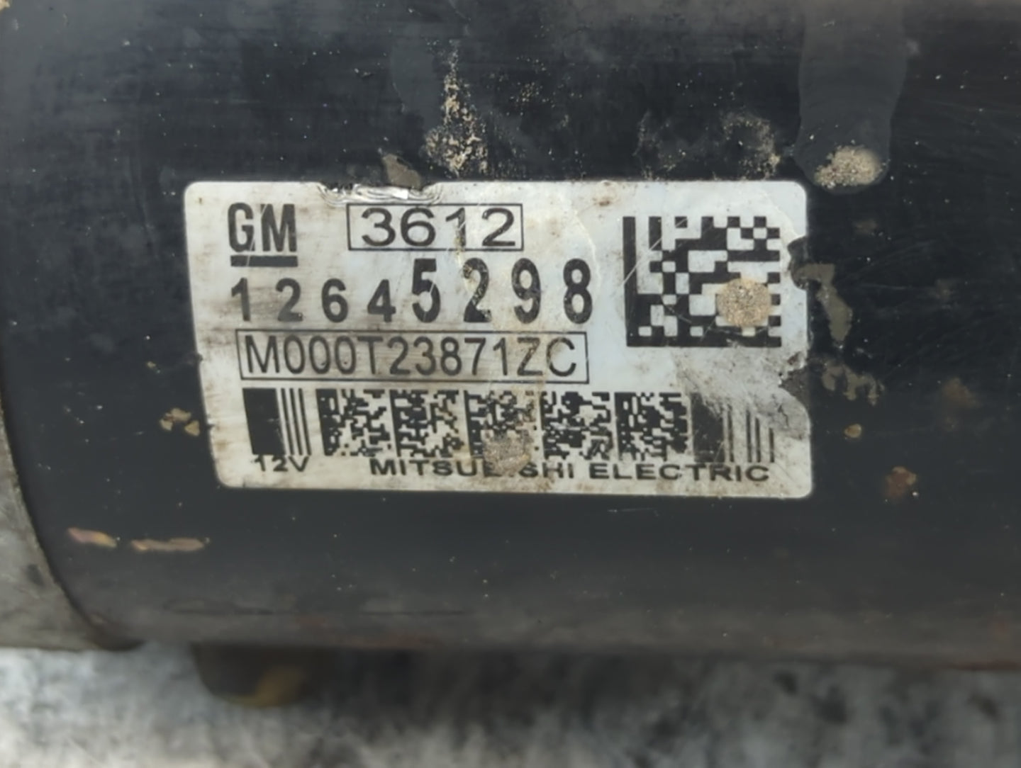 2014 Chevrolet Impala Car Starter Motor Solenoid OEM P/N:M000T23871ZC 12645298 Fits OEM Used Auto Parts - Oemusedautoparts1.