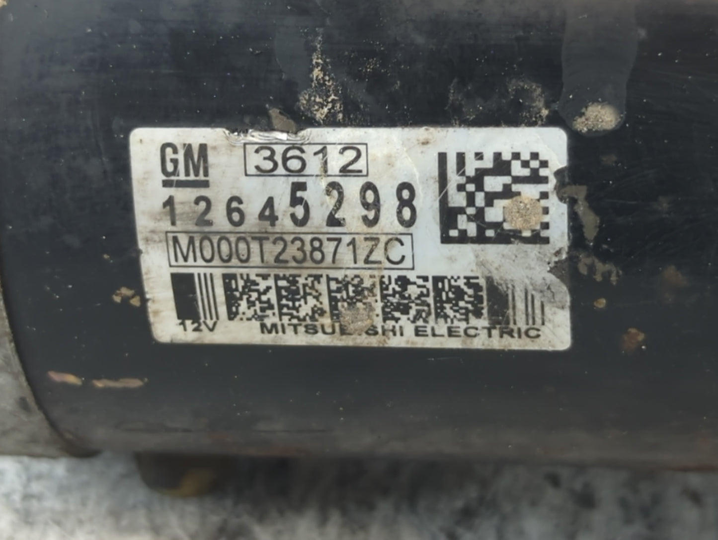 2014 Chevrolet Impala Car Starter Motor Solenoid OEM P/N:M000T23871ZC 12645298 Fits OEM Used Auto Parts - Oemusedautoparts1.