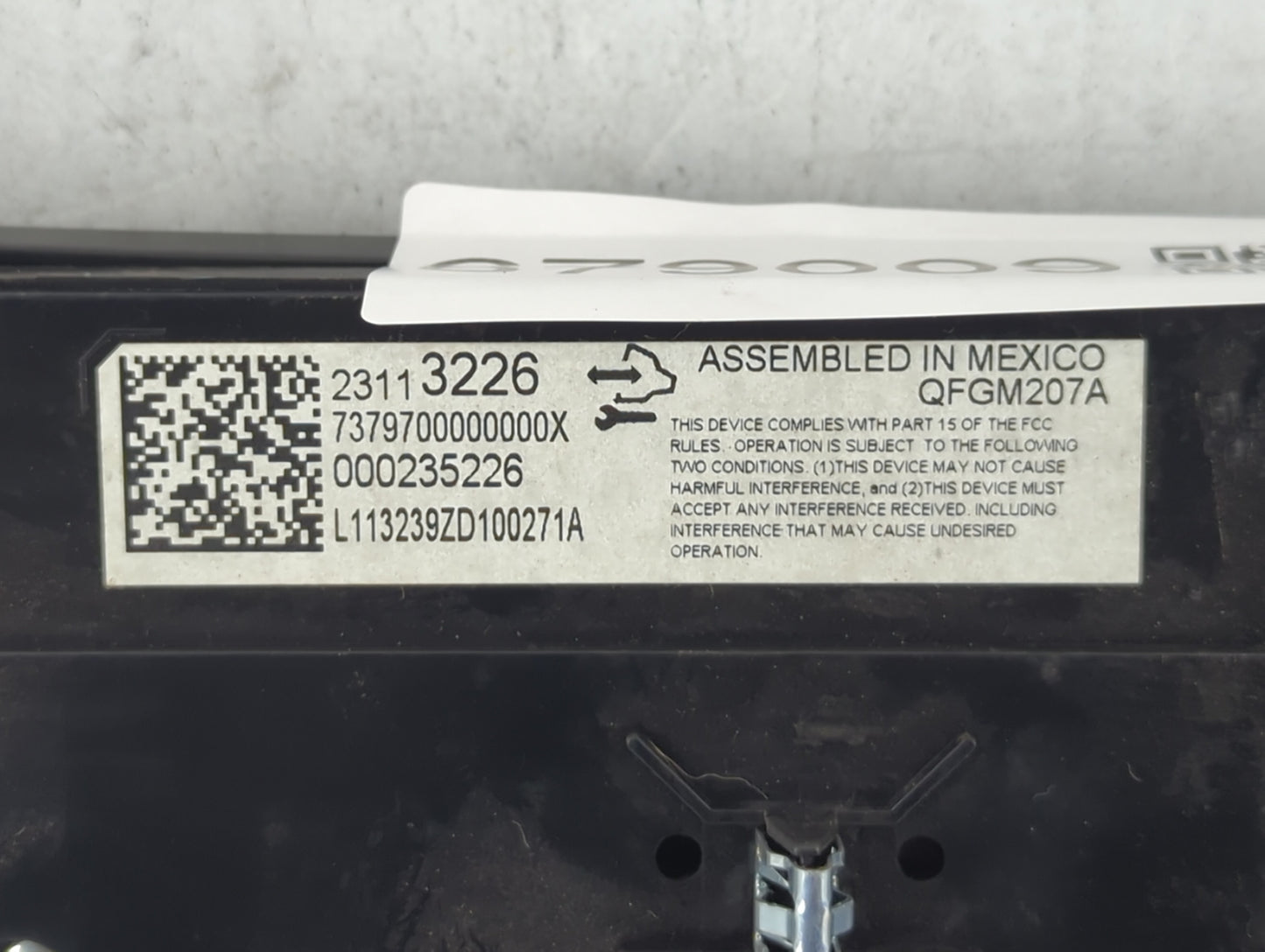 2014 Chevrolet Impala Climate Control Module Temperature AC/Heater Replacement P/N:23113226 Fits OEM Used Auto Parts - Oemus