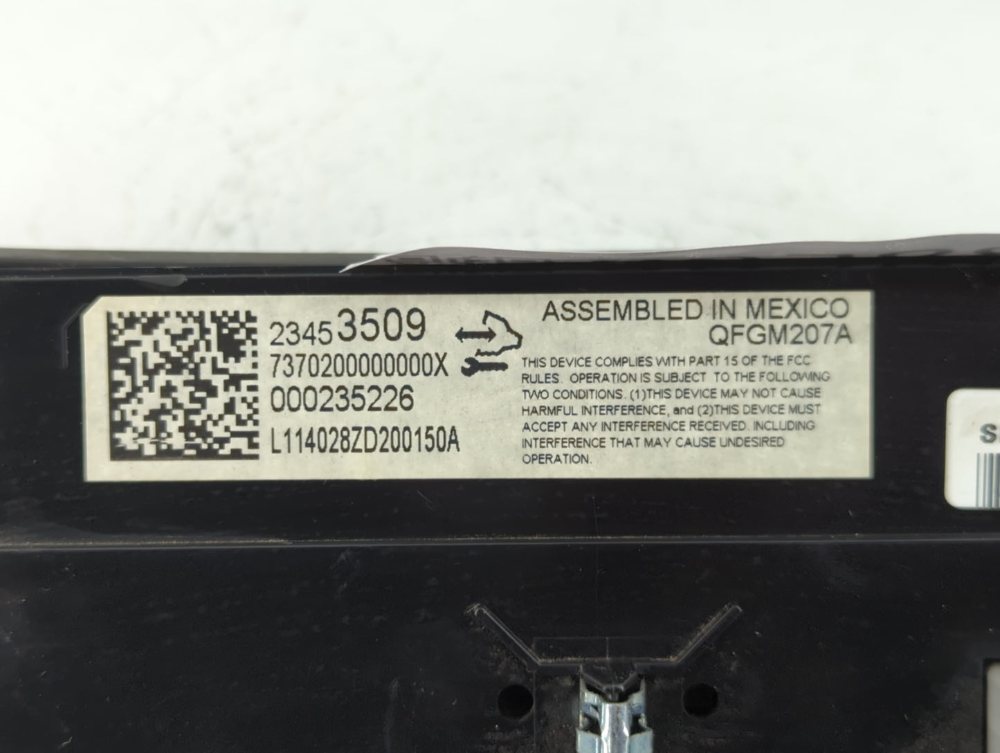 2014 Chevrolet Impala Climate Control Module Temperature AC/Heater Replacement P/N:23453509 23113226 Fits OEM Used Auto Part