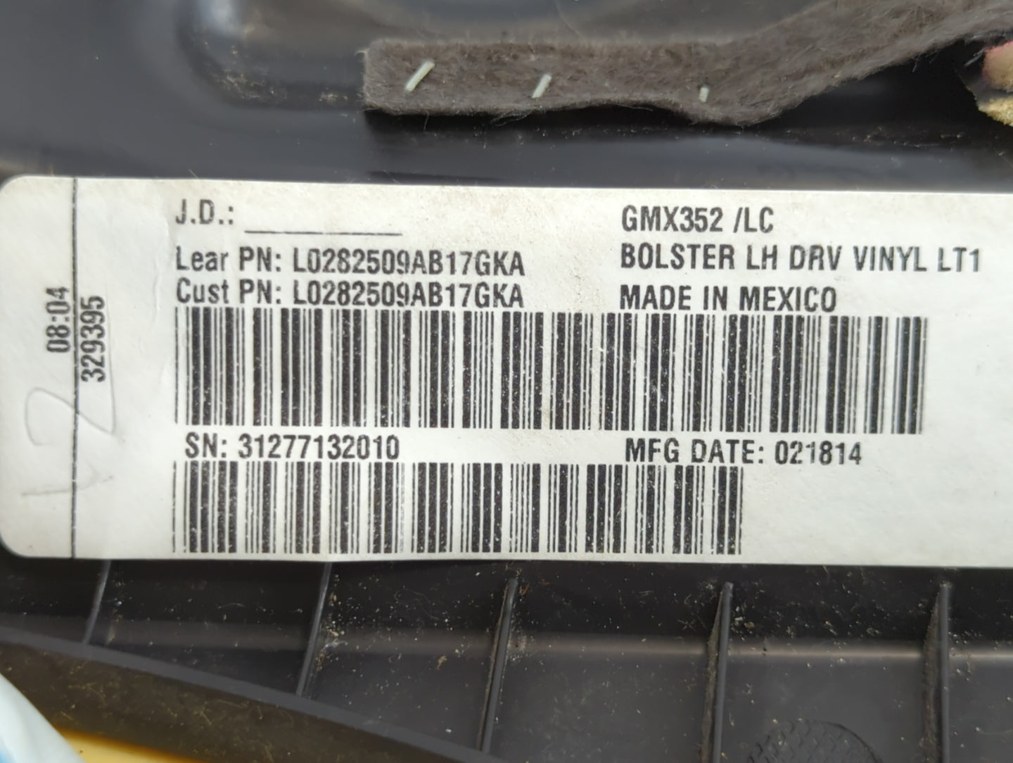 2014-2020 Chevrolet Impala Air Bag Driver Left Steering Wheel Mounted P/N:L0282509AB Fits Fits 2014 2015 2016 2017 2018 2019