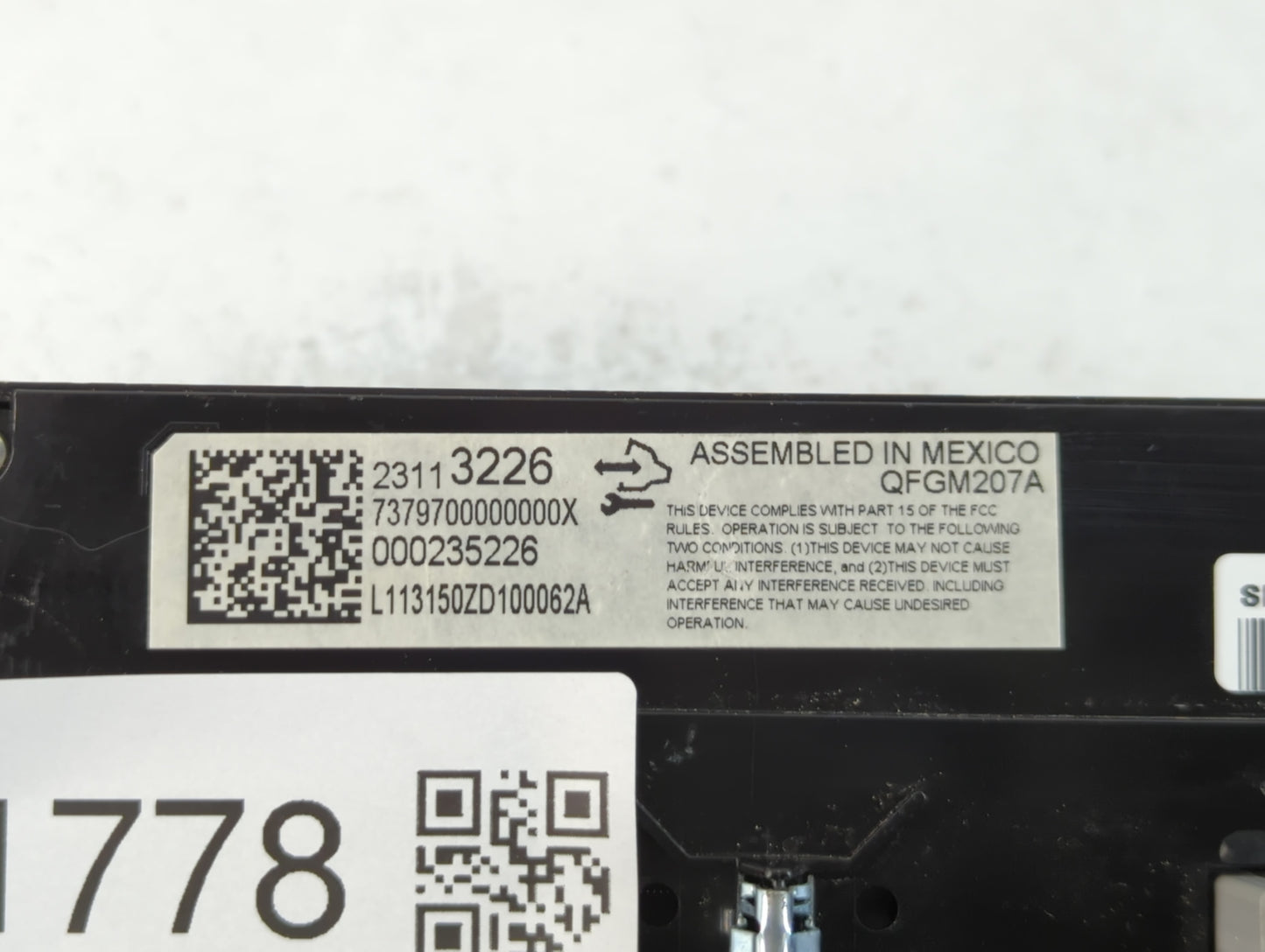 2014 Chevrolet Impala Climate Control Module Temperature AC/Heater Replacement P/N:23113226 Fits OEM Used Auto Parts - Oemus