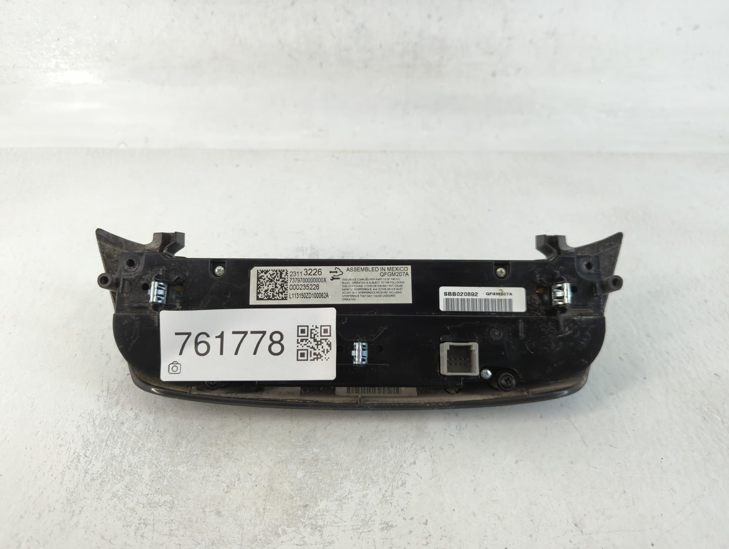2014 Chevrolet Impala Climate Control Module Temperature AC/Heater Replacement P/N:23113226 Fits OEM Used Auto Parts - Oemus